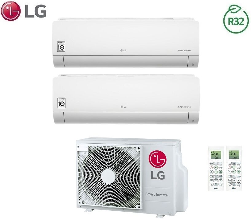 Climatizzatore condizionatore lg dual split inverter libero r-32 9000+9000 con mu2r15 9+9 - new : Climafast