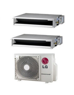 Climatizzatore Condizionatore LG Dual Split Canalizzato 9000+12000 BTU R-32 Con MU2R15 UL0 : Climafast