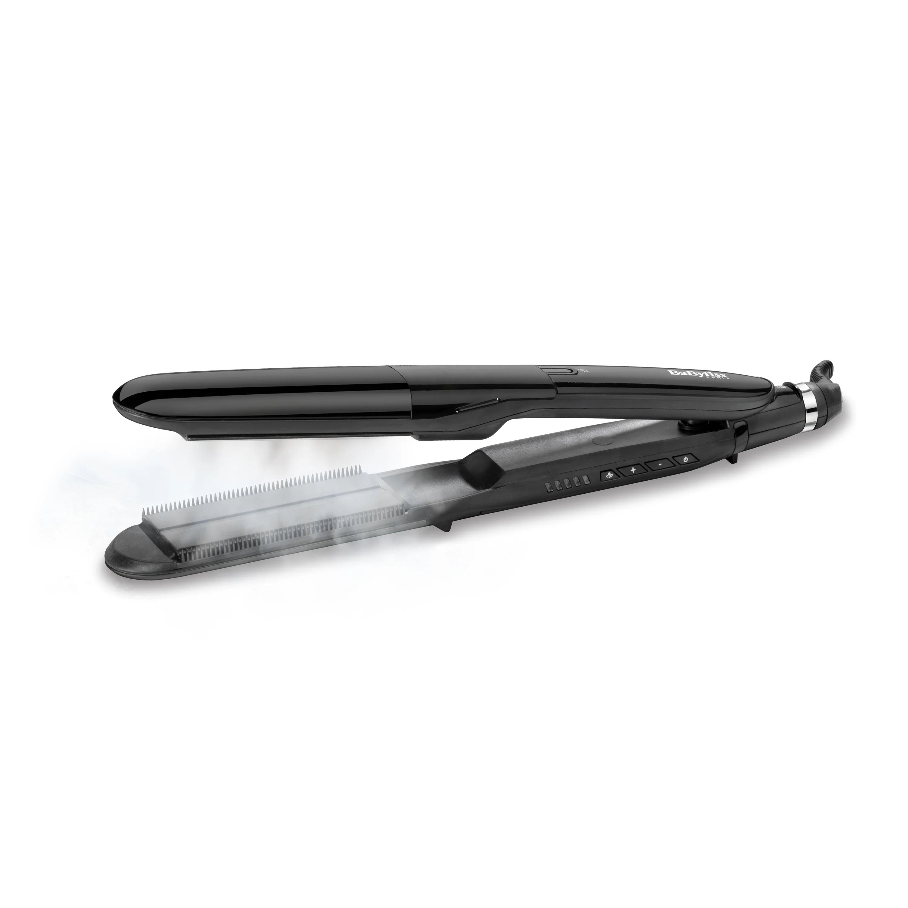 babyliss st492e steam straight steam straightener - piastre in ceramica larghe 39 mm - 5 temperature 150°c-230°c-riscaldatore avanzato in ceramica