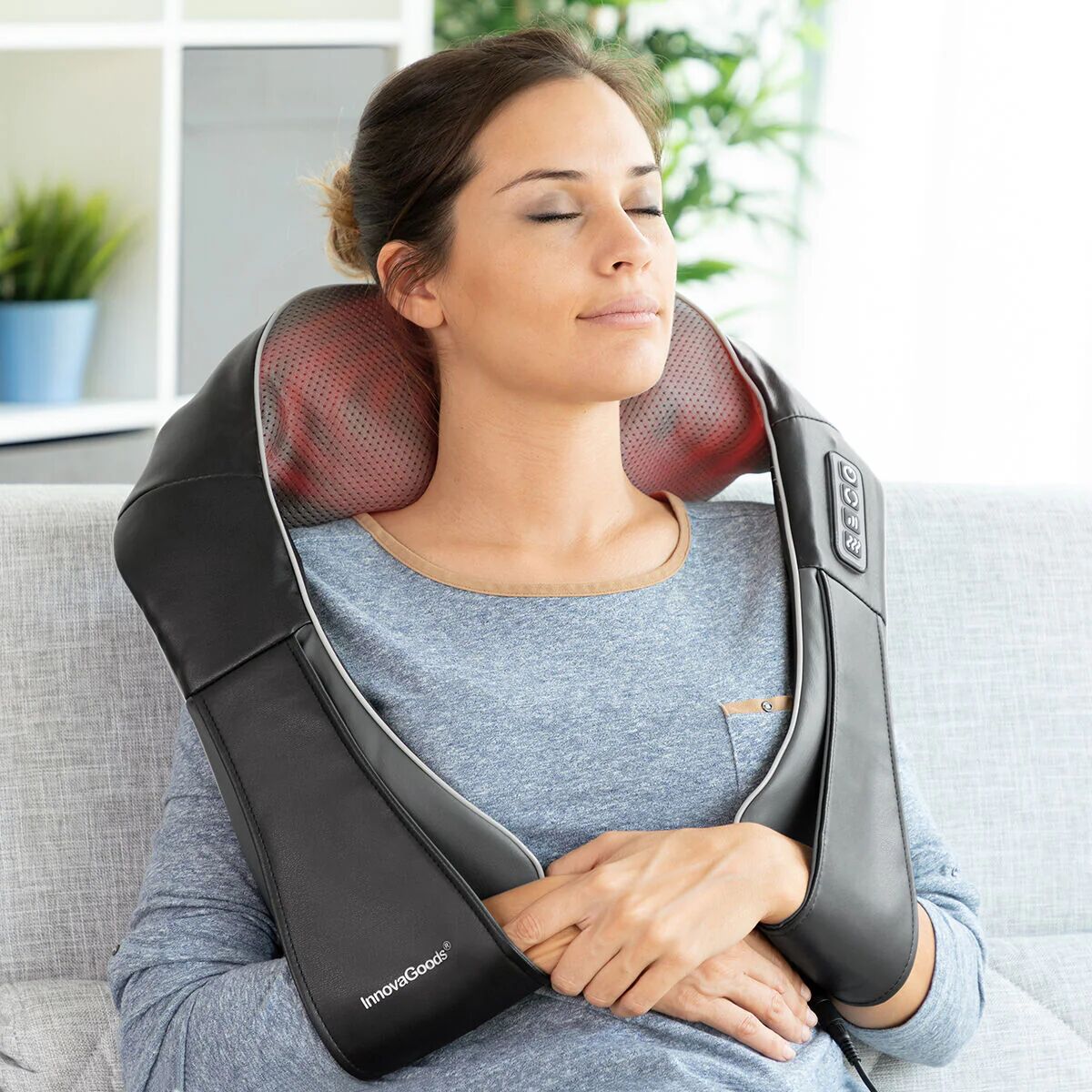 massaggiatore shiatsu pro massaki innovagoods 24w