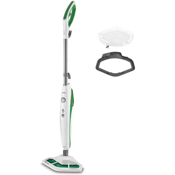 polti pteu0272 vaporetto sv400_hygiene scopa a vapore compatta senza sacco 2 in 1 capacita' 300 ml potenza 1500 w bianco-verde