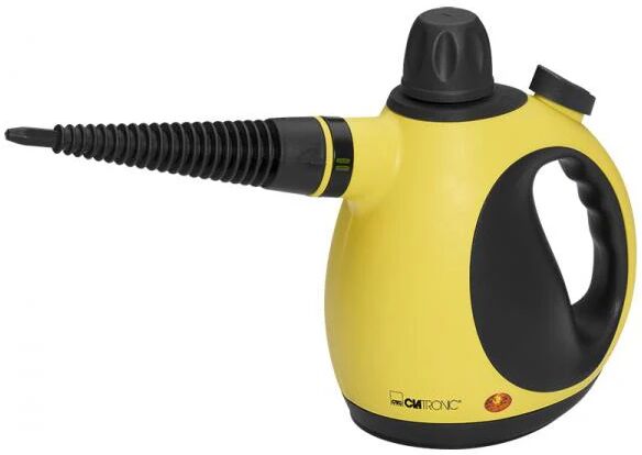 clatronic dr 3653 pulitore a vapore portatile 0.25l 1050w nero, giallo