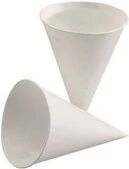 PAPSTAR Spitzbecher, aus Zuckerrohrpapier, weiß, 120 ml Durchmesser: 75 mm, Höhe: 105 mm - 1 Stück (88618)