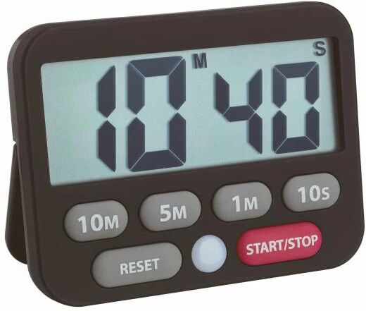 tfa dostmann tfa-dostmann 38.2038.01 timer da cucina digitale nero, grigio, rosso, bianco