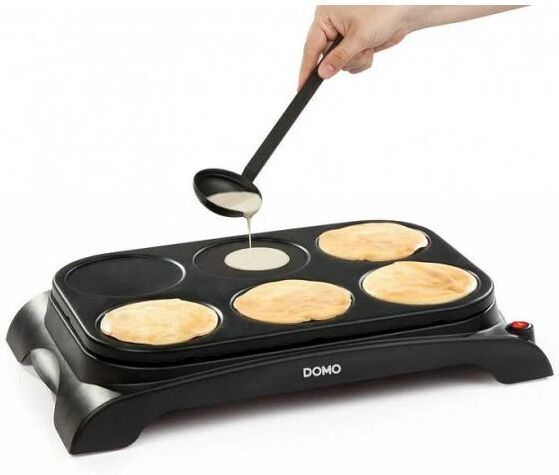 domo do8709p 6crepe(s) 1000w nero crepiera