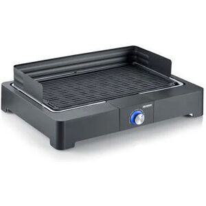 severin pg8567 barbecue per l'aperto e bistecchiera grill da tavolo elettrico nero 2200 w