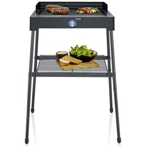 severin pg 8568 barbecue per l'aperto e bistecchiera grill elettrico nero 2200 w