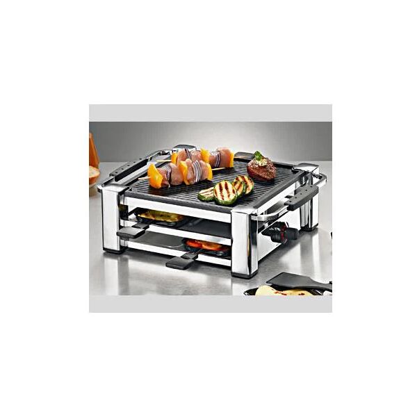 rommelsbacher rcc 1000 1000w cromo griglia per raclette