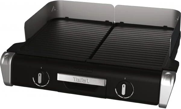 tefal tg8000 barbecue per l'aperto e bistecchiera grill elettrico nero, argento 2400 w