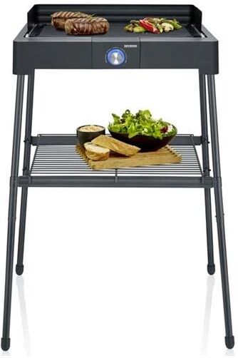 severin pg 8568 barbecue per l'aperto e bistecchiera grill elettrico nero 2200 w