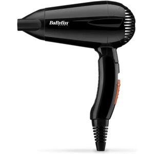 BaByliss 5344e Asciugacapelli Da Viaggio 2000w Leggero E Compatto Con Manico Pieghevole Doppio Voltaggio Nero