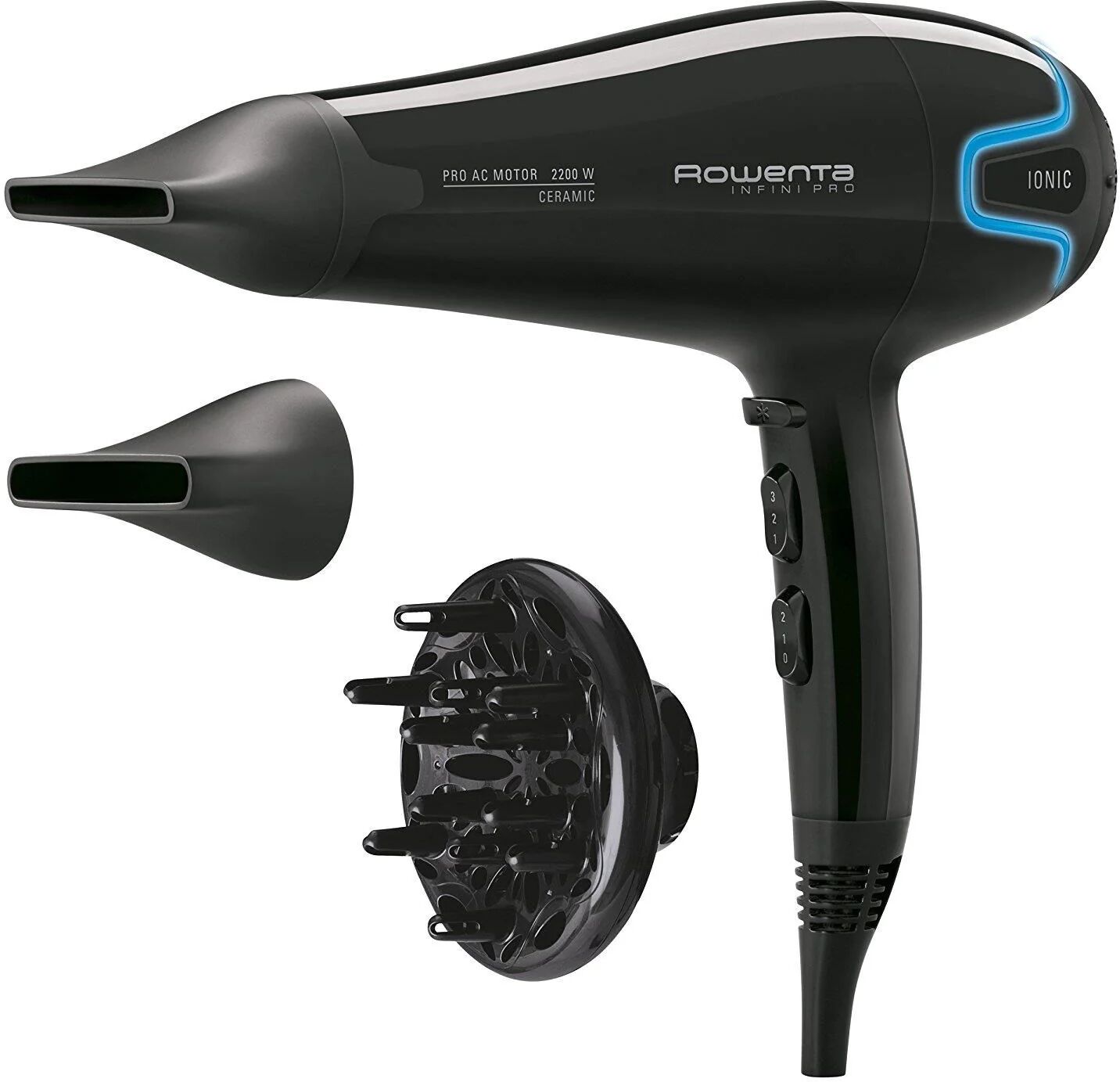 Rowenta Cv8730 Expertise Infini Pro Asciugacapelli 2200 W Nero