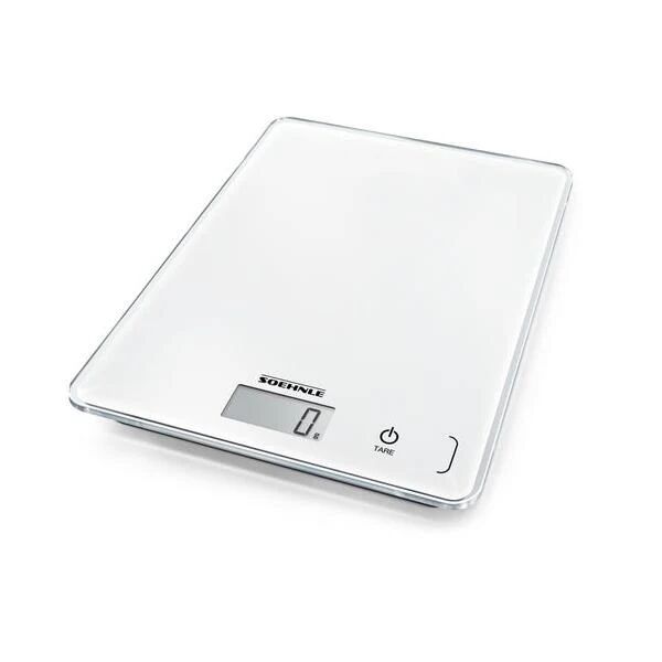 soehnle compact 300 bilancia da cucina elettronica bianco da tavolo quadrato