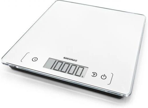 soehnle page comfort 400 bilancia da cucina elettronica bianco da tavolo quadrato