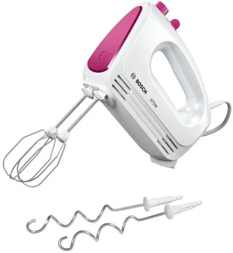 bosch mfq2210p sbattitore manuale 375w rosa, bianco sbattitore