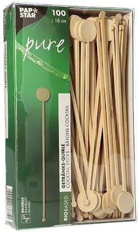 papstar 88232 cucchiaio monouso legno naturale 100 pz