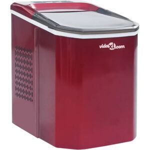 Vidaxl Macchina per il Ghiaccio Rossa 1,4 L 15 kg / 24 h