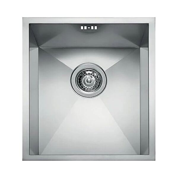 elleci liq340sacun square 340 lavello inox 1 vasca 38 cm satinato cartone