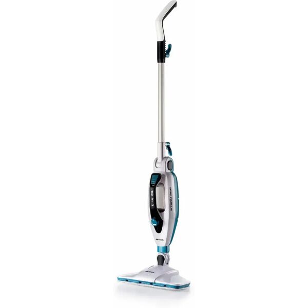 ariete steam mop foldable pulitore a vapore verticale 0.35 litri 1500w blu-bianco