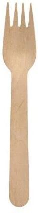 papstar 89117 forchetta monouso legno 100 pz