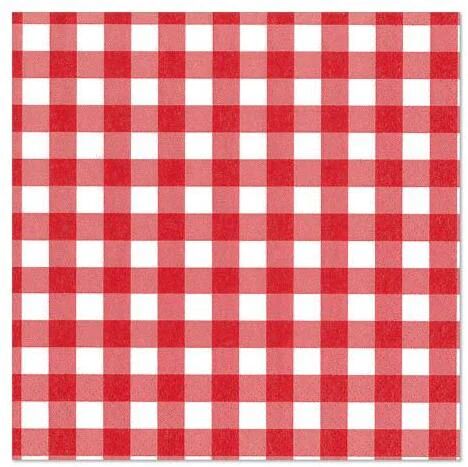 Papstar 87102 tovagliolo di carta Carta velina Rosso, Bianco 100 pz