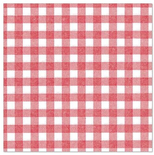 Papstar 87103 tovagliolo di carta Carta velina Rosso, Bianco 50 pz