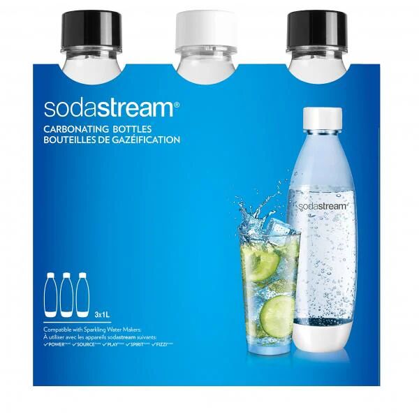 sodastream confezione da 3 bottiglie fuse