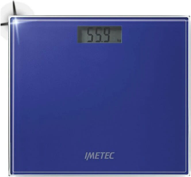 imetec compact es1 100 bilancia pesapersone elettronica compatta design sottile ampio lcd display