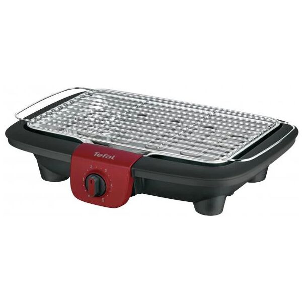 tefal bg90f5 barbecue per l'aperto e bistecchiera da tavolo elettrico nero, acciaio inossidabile 2300 w