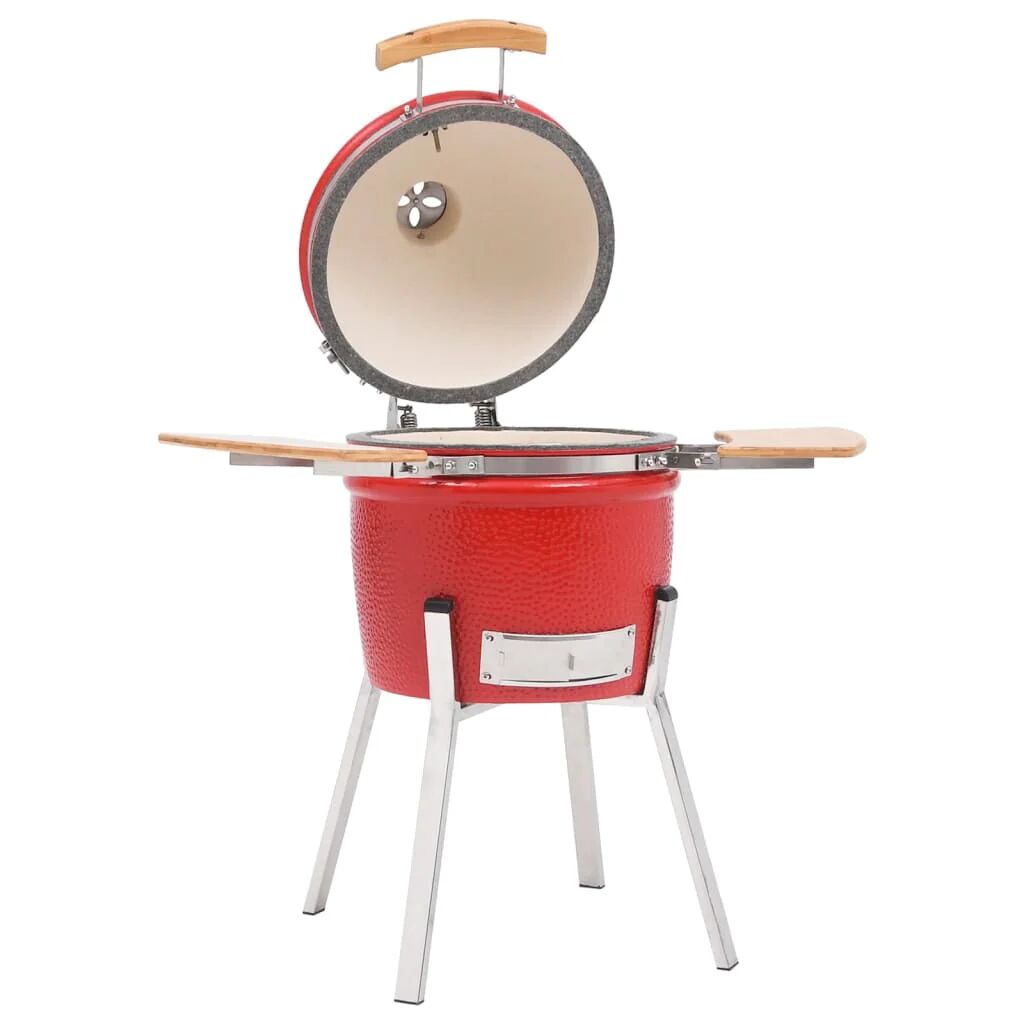 Vidaxl Griglia Barbecue Kamado Affumicatore in Ceramica 81 cm