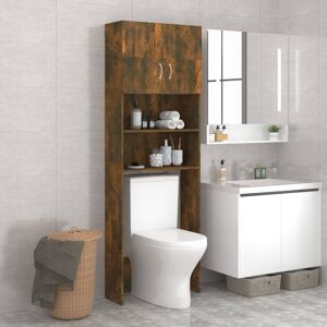 Vidaxl Mobile per Lavatrice Rovere Fumo 64x25,5x190 cm