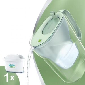 brita 1052237 filtraggio acqua caraffa filtrante 2,4 l verde, trasparente