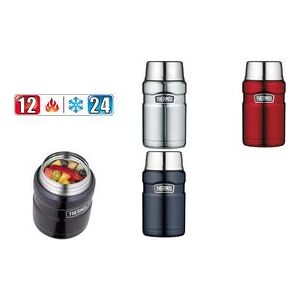 thermos speisegefäß stainless king, 0,71 liter, dunkelblau doppelwandiger edelstahl mit vakuumisolierung, - 1 stück (4001.256.071)