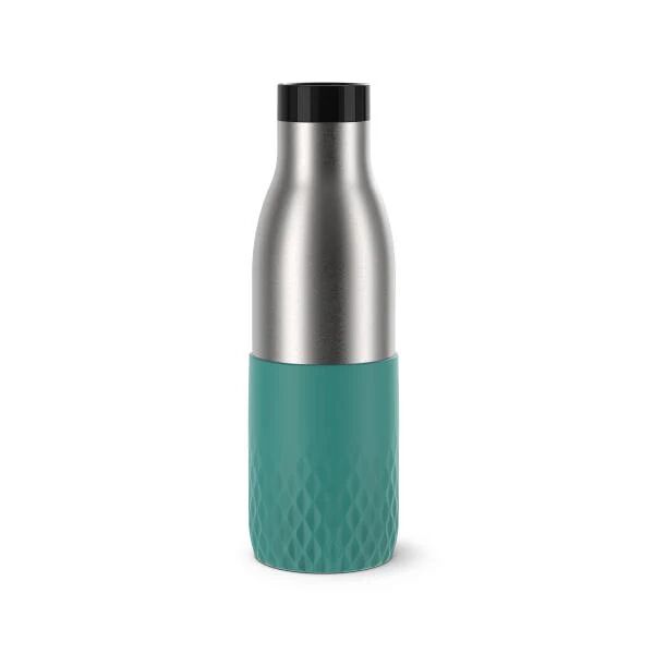 emsa bludrop sleeve n3110600 borraccia uso quotidiano 500 ml stainless steel verde, stainless steel