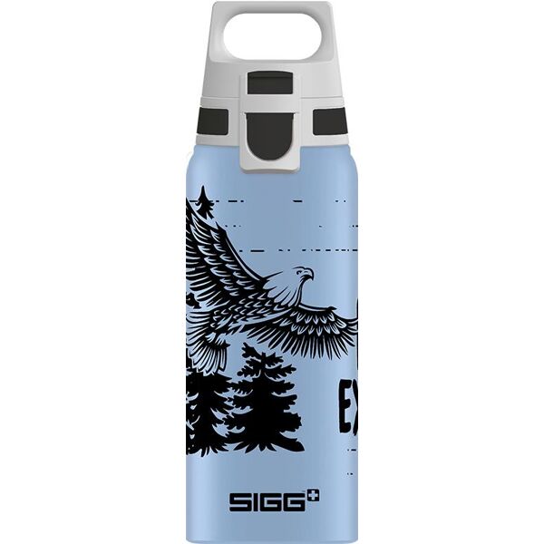 sigg wmb one brave eagle tägliche nutzung 600 ml aluminium blau - weiß (sg9002.40)