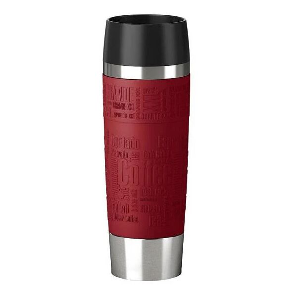 emsa travel mug grande nero, rosso, acciaio inossidabile 1pezzo(i) bicchiere e tazza