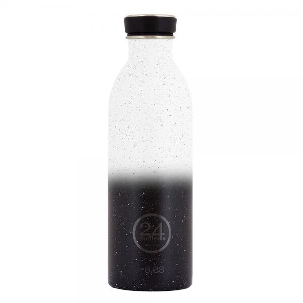 24 bottles 24bottles urban bottle eclipse 500ml acciaio inossidabile nero, bianco borraccia