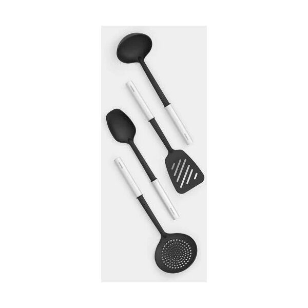 brabantia 260285 set di utensili da cucina 4 pezzo(i) nero, acciaio satinato