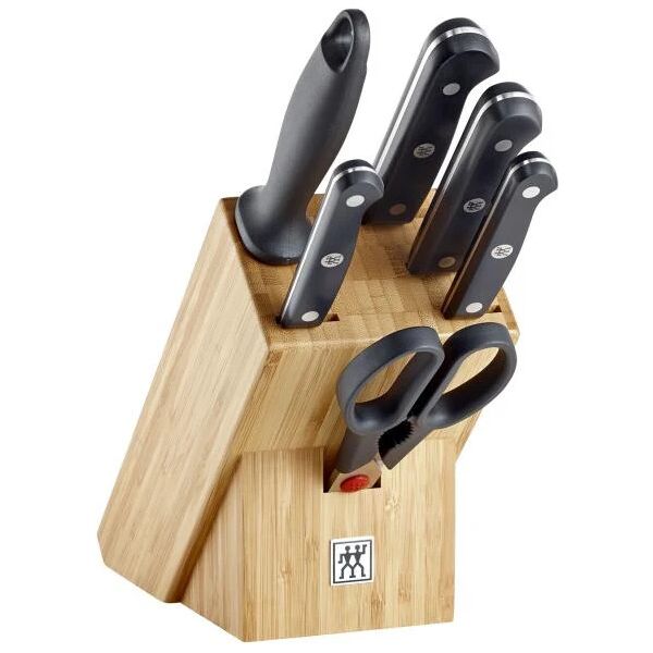 zwilling gourmet ceppo per coltelli con fessure bamboo legno