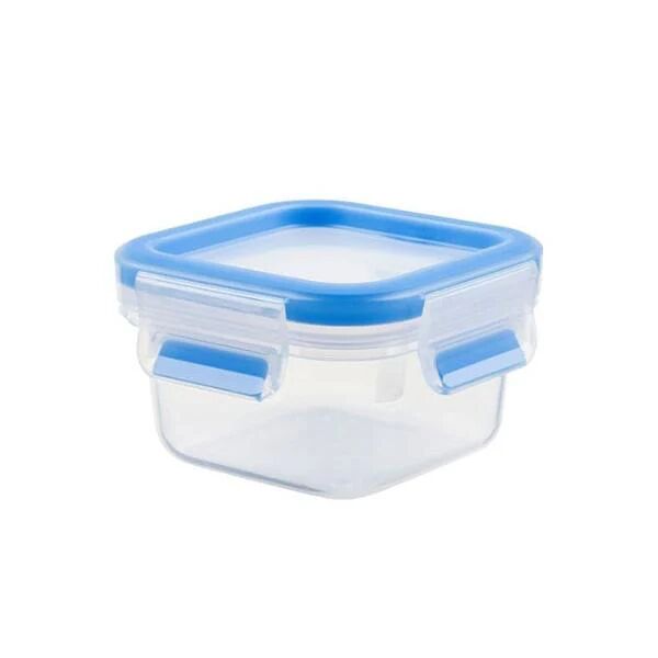 emsa 508535 recipiente per cibo quadrato contenitore 0,2 l blu, trasparente 1 pz