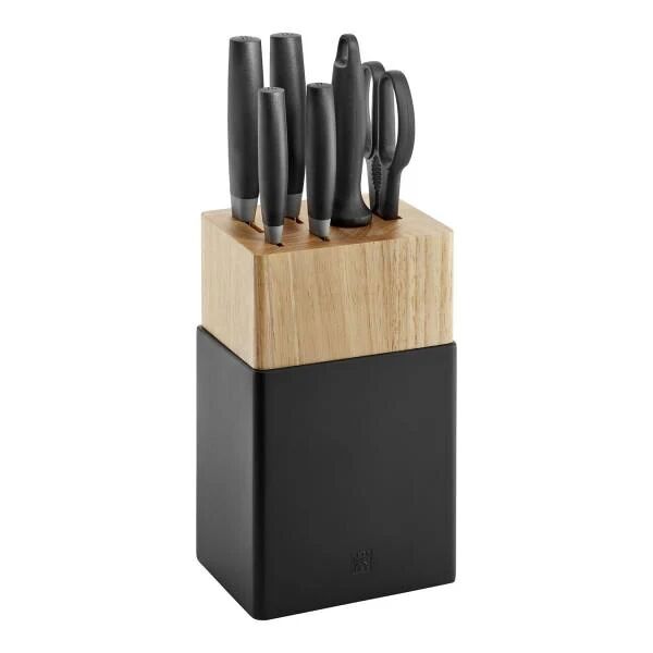 zwilling now s 7 pz set di coltelli/coltelleria con ceppo