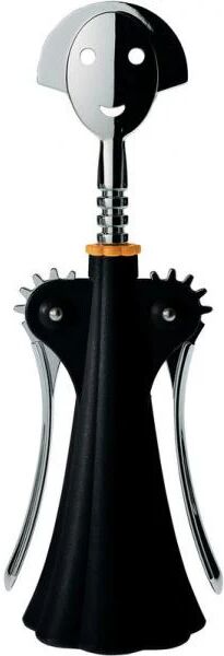 alessi anna g. wing corkscrew nero, cromo