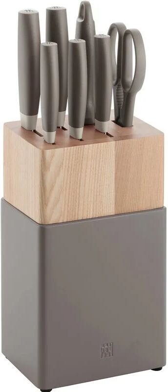 zwilling now s ceppo per coltelli con fessure legno grigio, legno