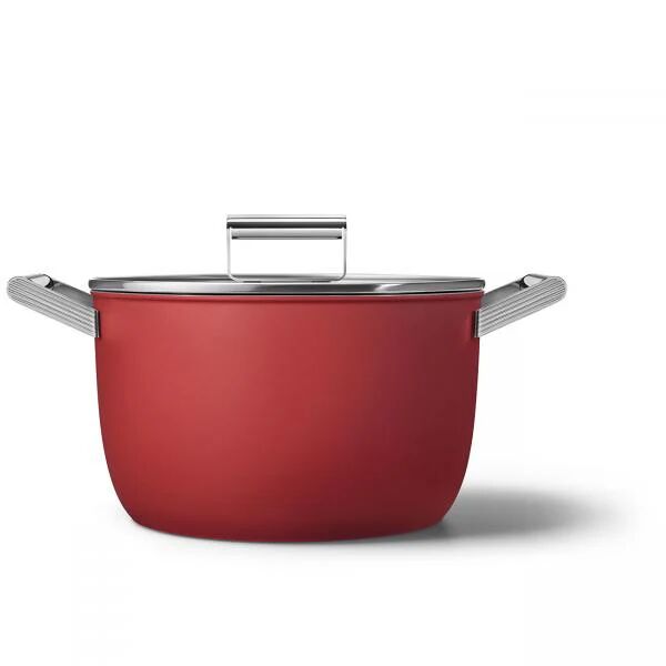 smeg ckfc2611rdm pentola multifunzione nero, rosso alluminio, acciaio inossidabile 7,7 l 26 cm