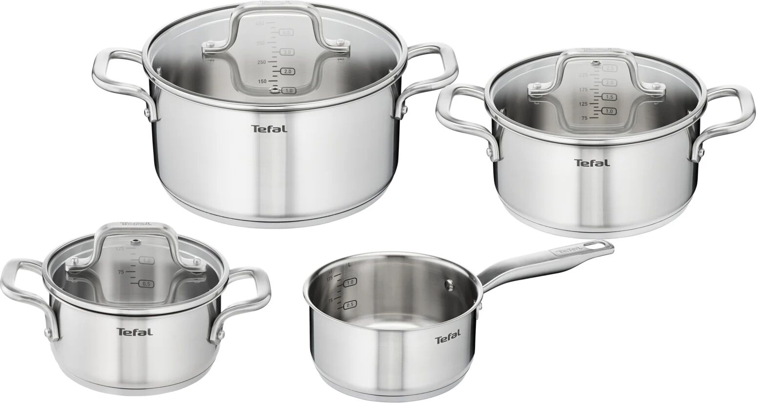 tefal virtuoso e492s7 set di pentole 4 pezzo(i)