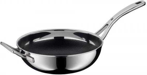 wmf profi resist 17.5653.6411 padella wok/padella per cottura al salto rotondo