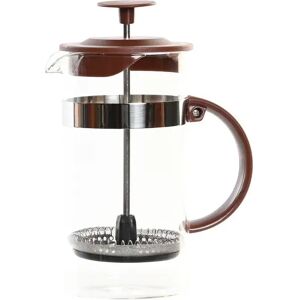 Caffettiera a Stantuffo DKD Home Decor Marrone Trasparente Acciaio inossidabile Vetro Borosilicato 350 ml 16 x 9 x 18,5 cm