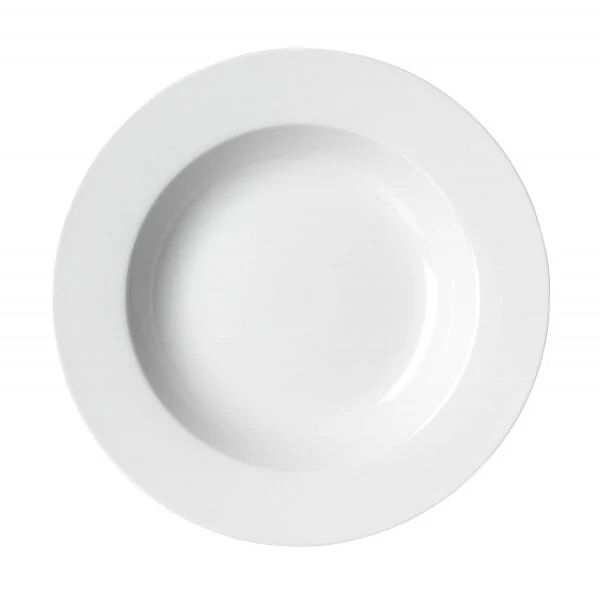 ritzenhoff & breker bianco piatto fondo rotondo porcellana 1 pz