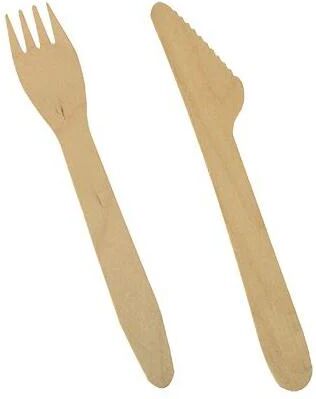 papstar 86942 set di posate 500 pz legno