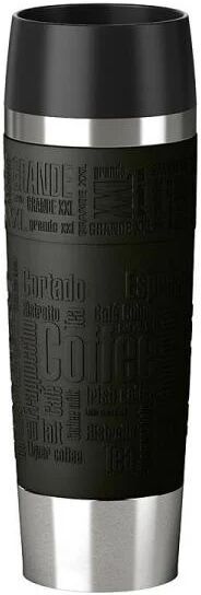 EMSA TRAVEL MUG Grande tazza Nero, Acciaio inossidabile 1 pezzo(i)